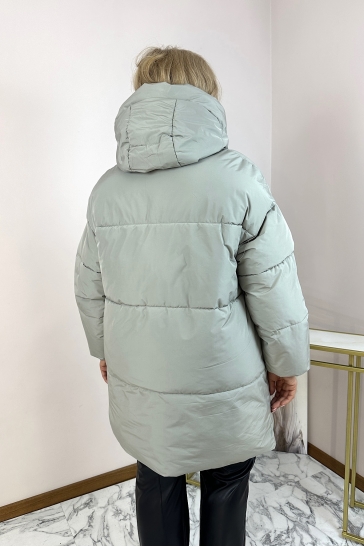 Пуховик женский из текстиля